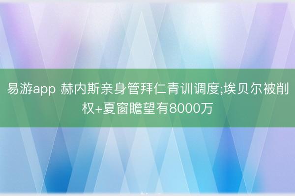 易游app 赫内斯亲身管拜仁青训调度;埃贝尔被削权+夏窗瞻望有8000万